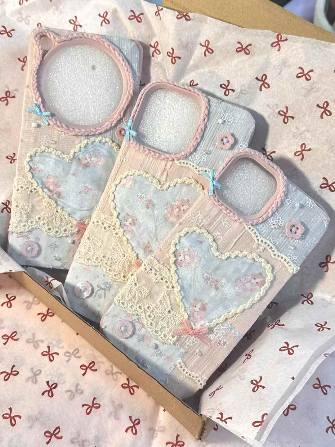 Custom Handmade Fabric Phone Case - Spring Floral Style - Fiufiu#product_name