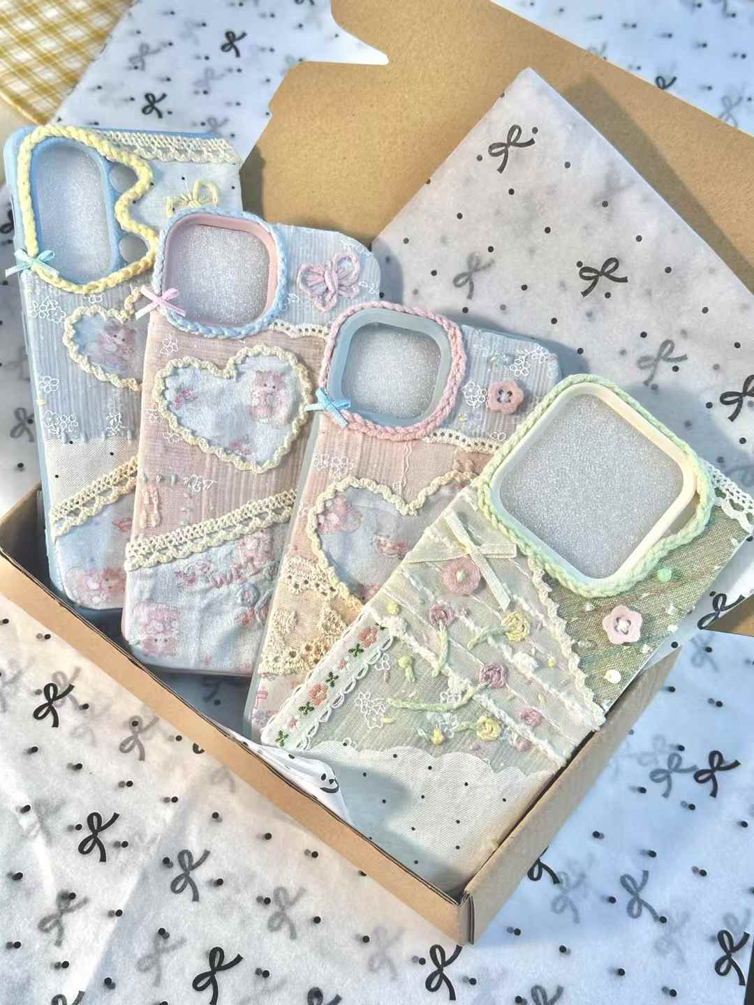 Custom Handmade Fabric Phone Case - Spring Floral Style - Fiufiu#product_name