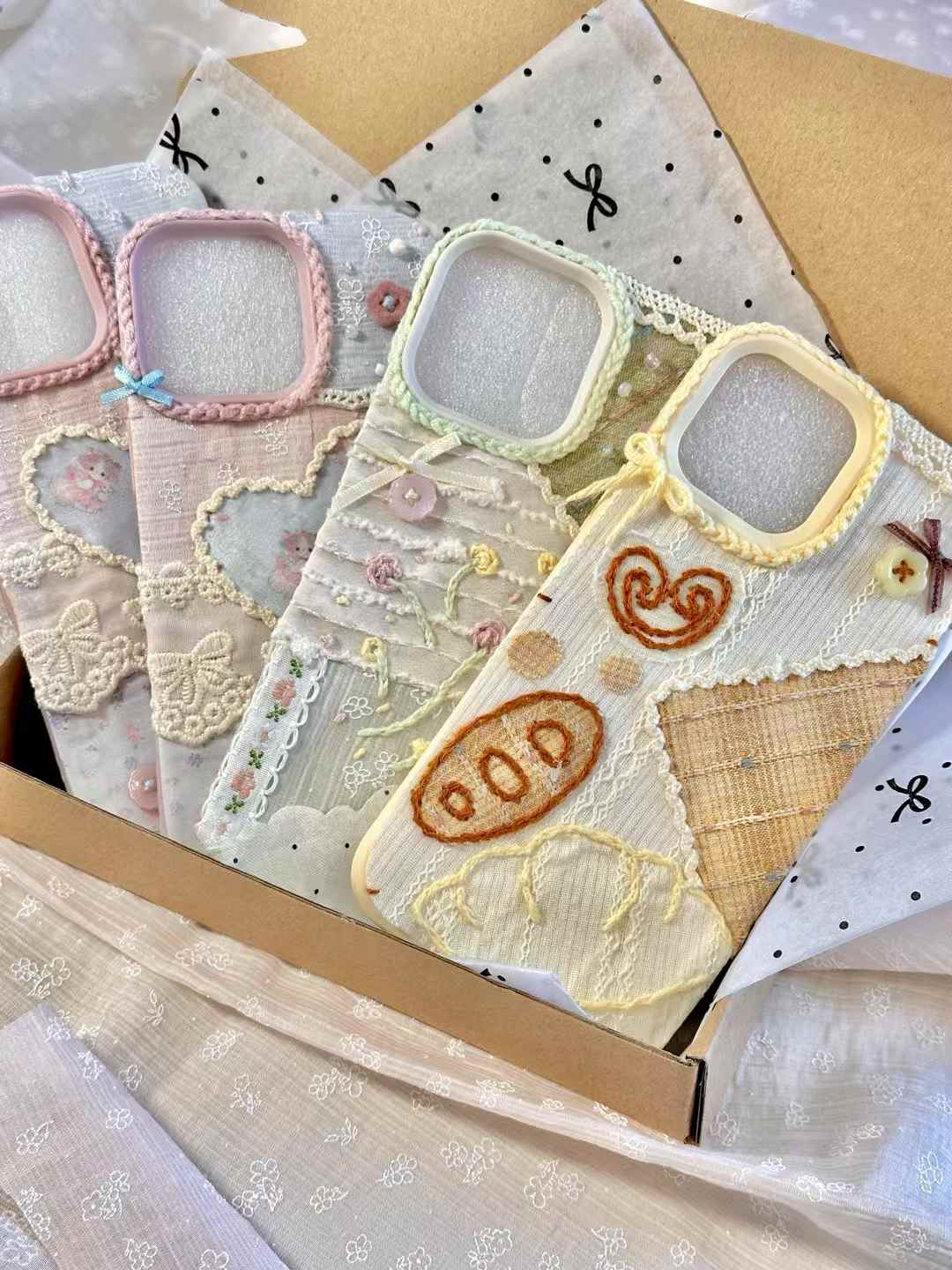 Custom Handmade Fabric Phone Case - Spring Floral Style - Fiufiu#product_name