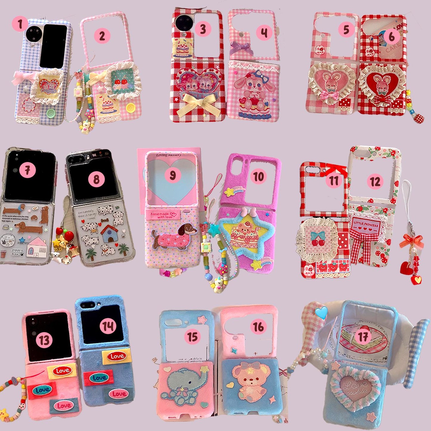 handmade case, phone charm, phone accessory, custom design, iPhone case, Google phone case, foldable phone case, flip phone case, custom phone case, Y2K style, pink phone case, cute phone case, personalized case