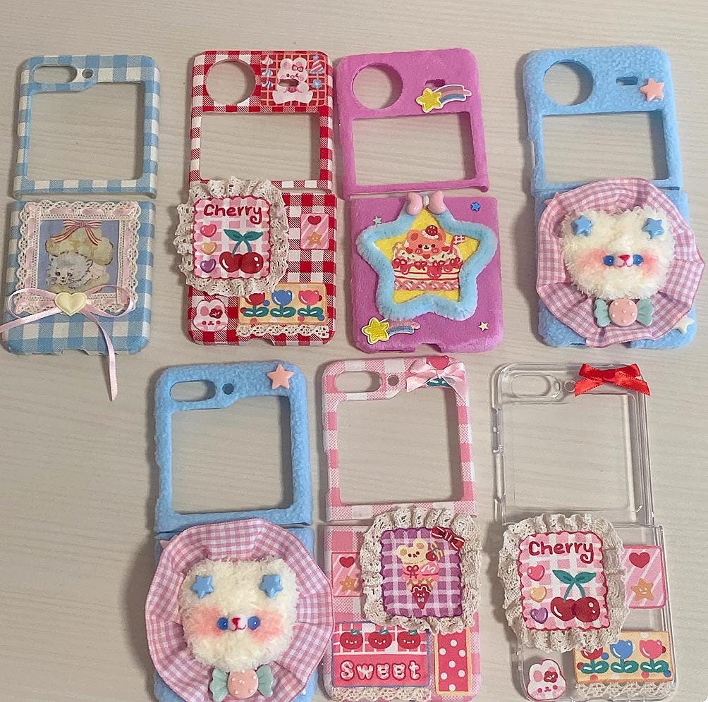 handmade case, phone charm, phone accessory, custom design, iPhone case, Google phone case, foldable phone case, flip phone case, custom phone case, Y2K style, pink phone case, cute phone case, personalized case