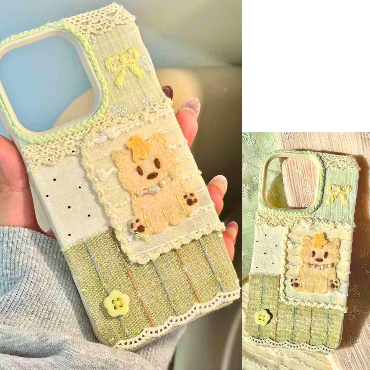 Custom Handmade Fabric Phone Case - Spring Floral Style personalized gift perfect Fits all models foldable phones and Nothing Phone