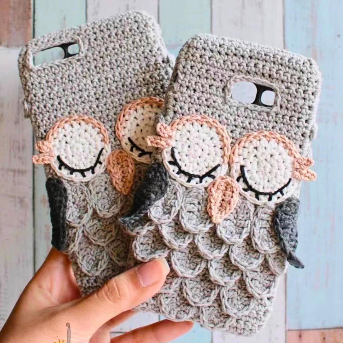Handmade Crochet Phone Case Custom Yarn Cover Soft Knitted Sleeve Aesthetic Boho Kawaii Gift for Her Gift Him Fits iPhone Samsung Foldable