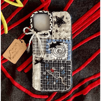 Custom Handmade Fabric Phone Case Personalized Embroidery - Fiufiu