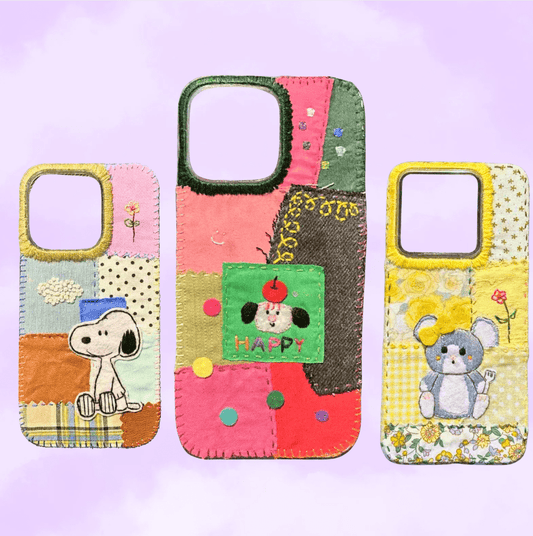 Custom Handmade Fabric Phone Case – Cartoon, Pastoral, Floral & Easter Designs - Fiufiu#product_name