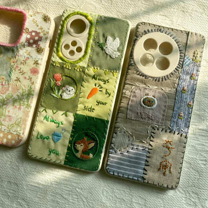 Custom Handmade Fabric Phone Case Personalized Embroidery - Fiufiu#product_name