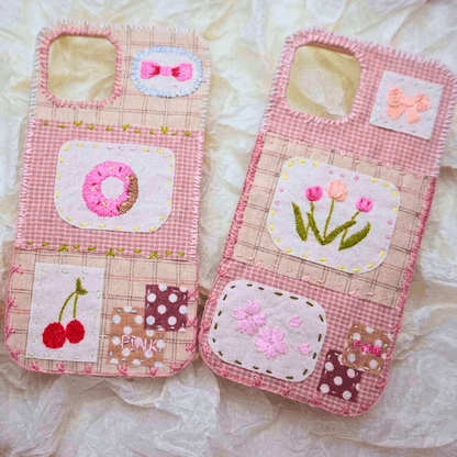 Custom Handmade Fabric Phone Case - Spring Floral Style - Fiufiu#product_name