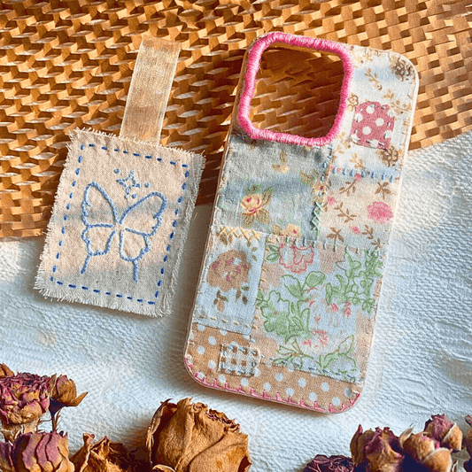Custom Handmade Fabric Phone Case - Spring Floral Style - Fiufiu#product_name