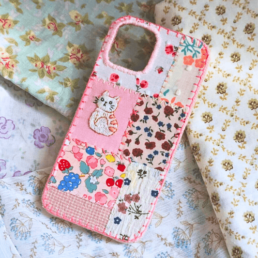 Custom Handmade Fabric Phone Case - Spring Floral Style - Fiufiu#product_name
