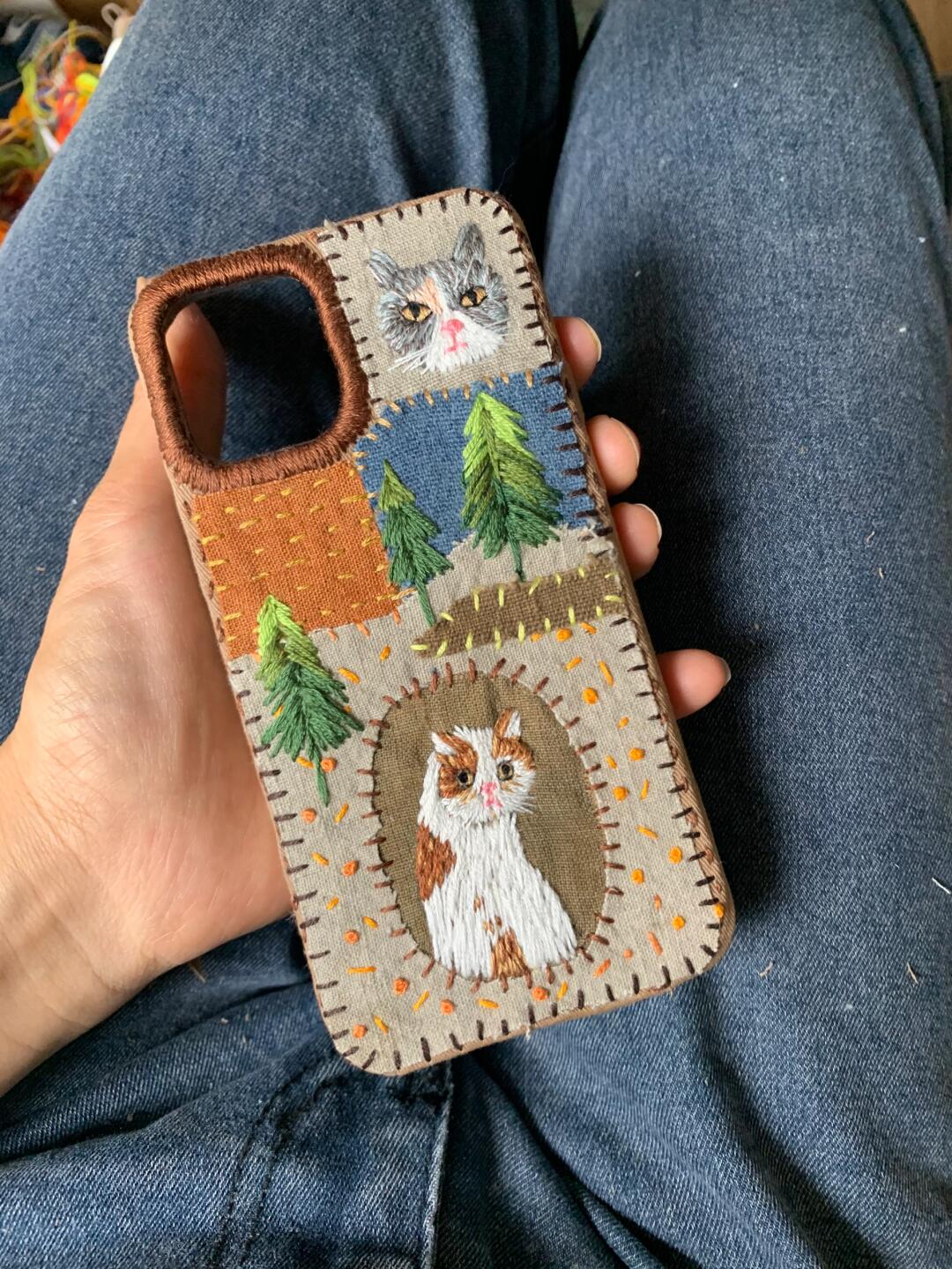 Spring Blossom Edition – Handmade Embroidered Phone Case for all models - Fiufiu#product_name